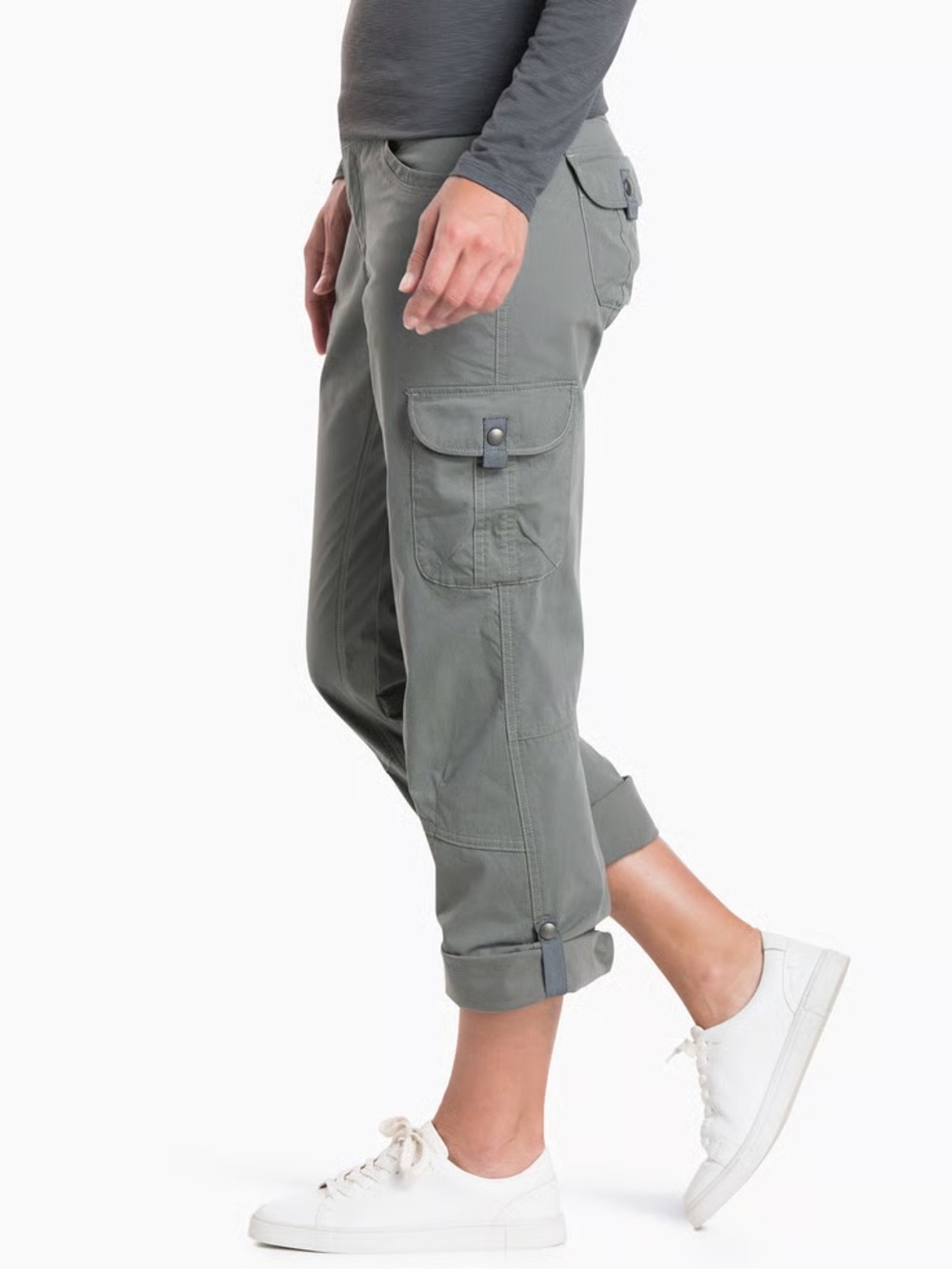 KUHL $110 SPLASH RollUp Pant 12 REG PINE Convertible Cargo Pant Gorpcore #044